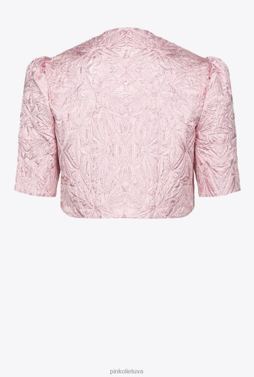 laisvalaikio švarkai | DH06P597 lame žakardinis gūžteli pečiais Pinko rausvai rūkas