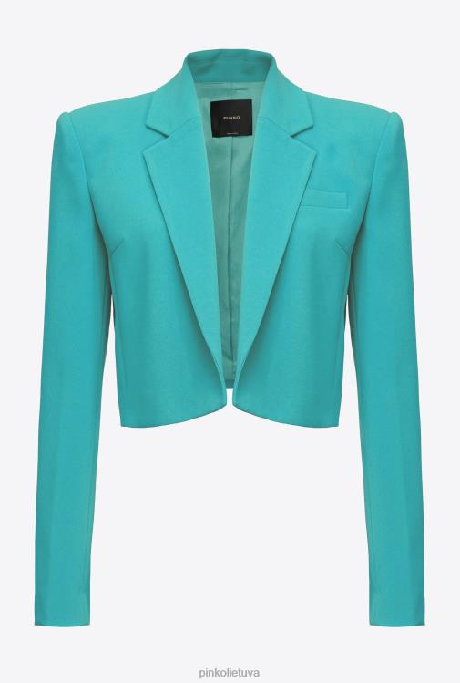 laisvalaikio švarkai | DH06P602 ištemptas krepinis spencer švarkas Pinko mėlyna