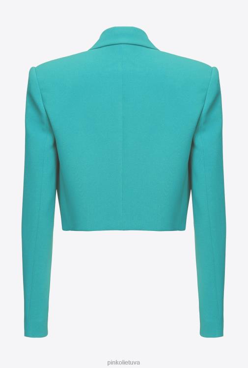 laisvalaikio švarkai | DH06P602 ištemptas krepinis spencer švarkas Pinko mėlyna