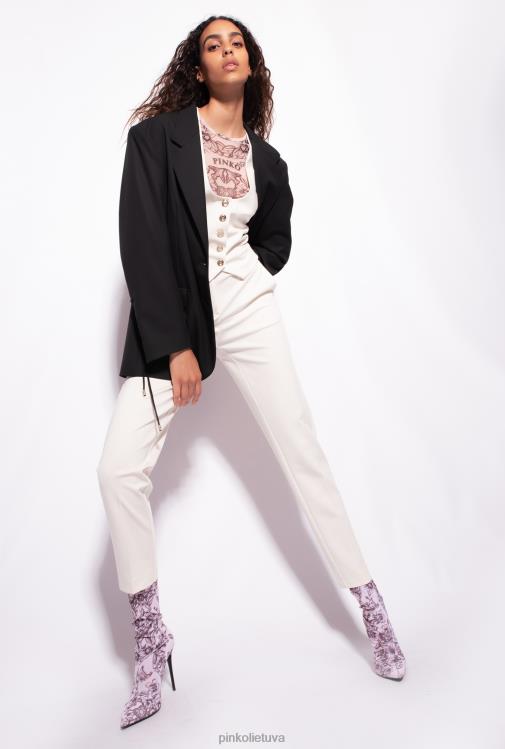 paltai | DH06P559 trumpa techninio audinio liemenė Pinko rožinis dūmas baltas