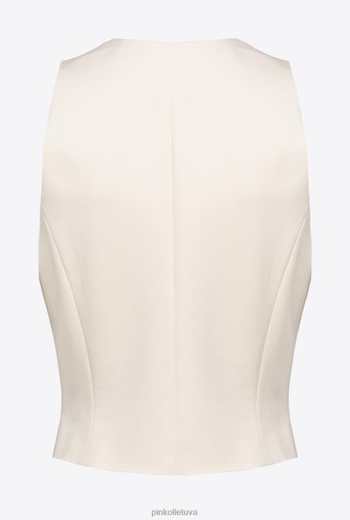 paltai | DH06P559 trumpa techninio audinio liemenė Pinko rožinis dūmas baltas