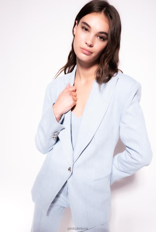 švarkai | DH06P562 patogus džinsinis švarkas Pinko pūkų baliklio plovimas