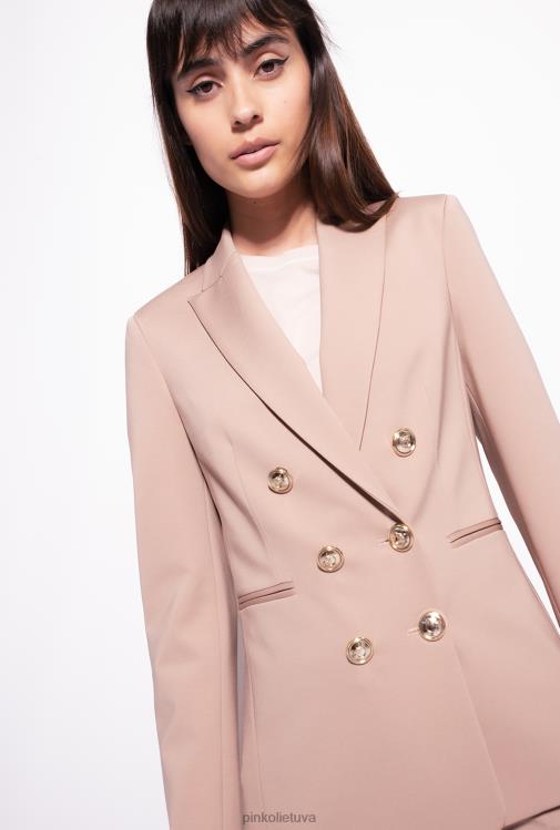 švarkai | DH06P567 švarkas su brangakmeniais sagomis Pinko almandino rožinė