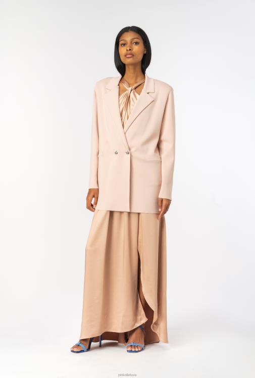 švarkai | DH06P578 megztas švarkas Pinko dūminė rožinė