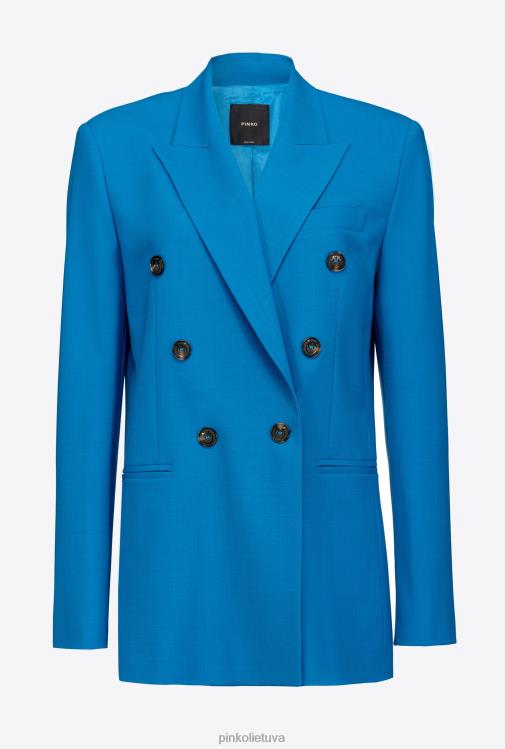 švarkai | DH06P582 vilnonio audinio švarkas Pinko direktorius mėlynas