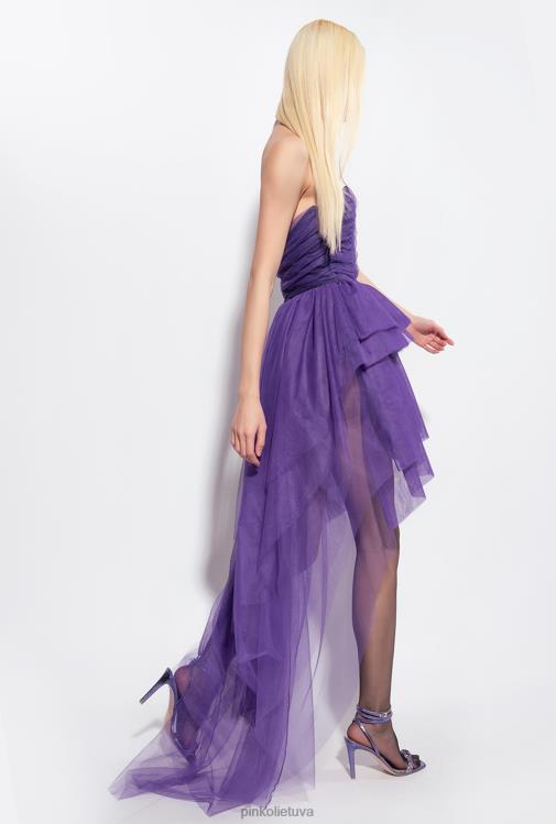 ilgos suknelės | DH06P184 tiulio krūtinės suknelė Pinko laisvė