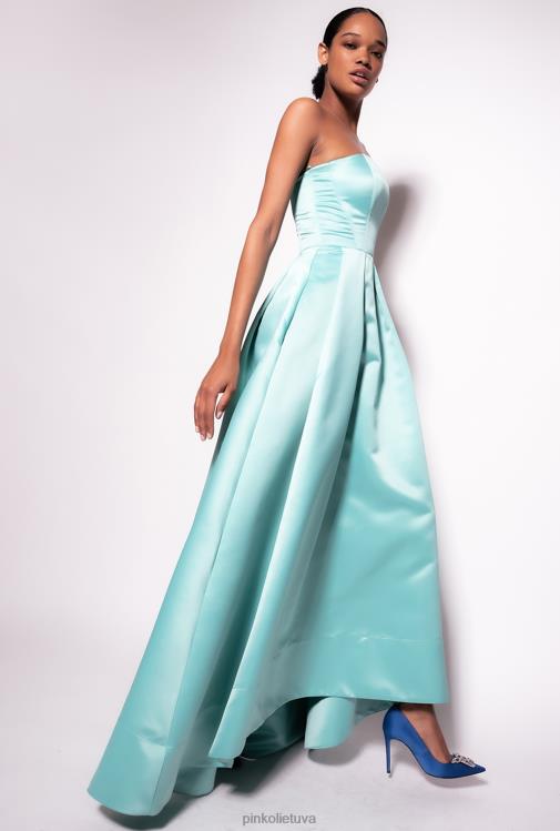 ilgos suknelės | DH06P191 elegantiška hercogienės suknelė Pinko nilo mėlyna