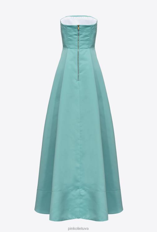 ilgos suknelės | DH06P191 elegantiška hercogienės suknelė Pinko nilo mėlyna