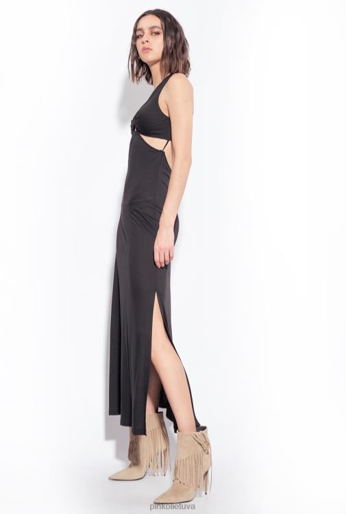 ilgos suknelės | DH06P5 ilga suknelė su iškirptomis detalėmis Pinko limuzinas juodas
