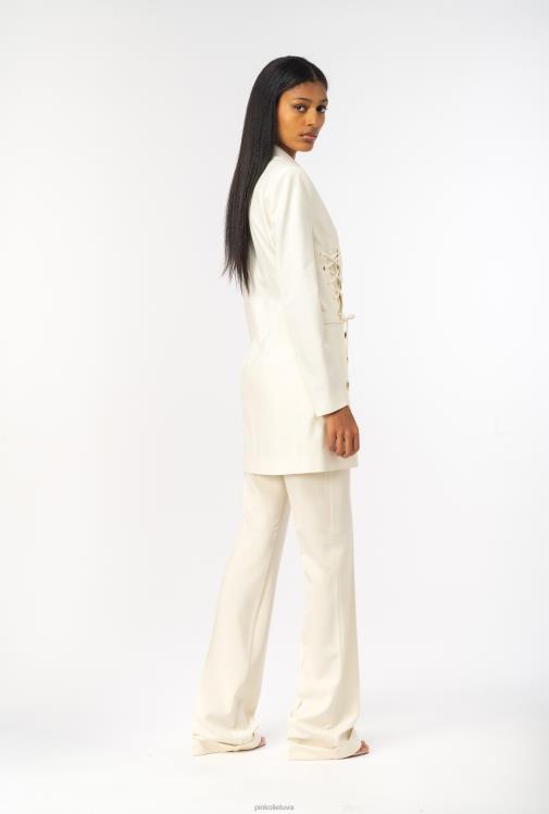 trumpos suknelės | DH06P125 suvarstoma bliuzoninė suknelė Pinko rožinis dūmas baltas