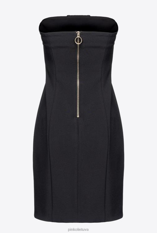 trumpos suknelės | DH06P14 mini suknele su raišteliu Pinko limuzinas juodas