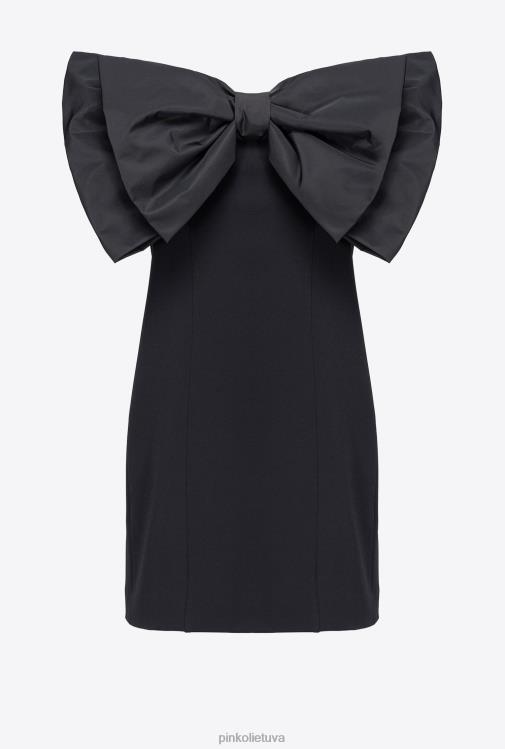 trumpos suknelės | DH06P180 mini suknele su maxi lankeliu priekyje Pinko limuzinas juodas