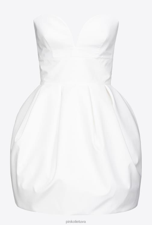 trumpos suknelės | DH06P208 Galleria taftos mini balioninė suknelė Pinko beveik baltas