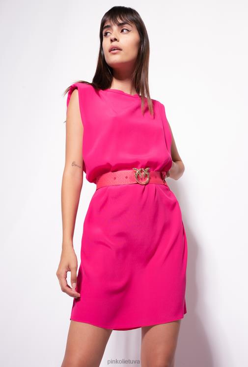 trumpos suknelės | DH06P62 suknele su dirželiu Pinko jauki fuksija