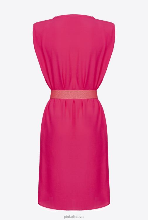 trumpos suknelės | DH06P62 suknele su dirželiu Pinko jauki fuksija