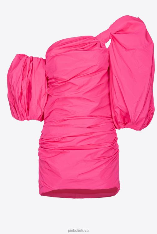 trumpos suknelės | DH06P91 mini suknelė su balioninėmis rankovėmis Pinko fuksijos violetinė