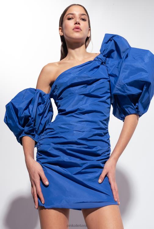 trumpos suknelės | DH06P92 mini suknelė su balioninėmis rankovėmis Pinko mėlyna
