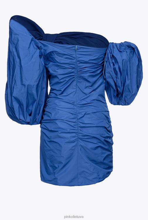 trumpos suknelės | DH06P92 mini suknelė su balioninėmis rankovėmis Pinko mėlyna