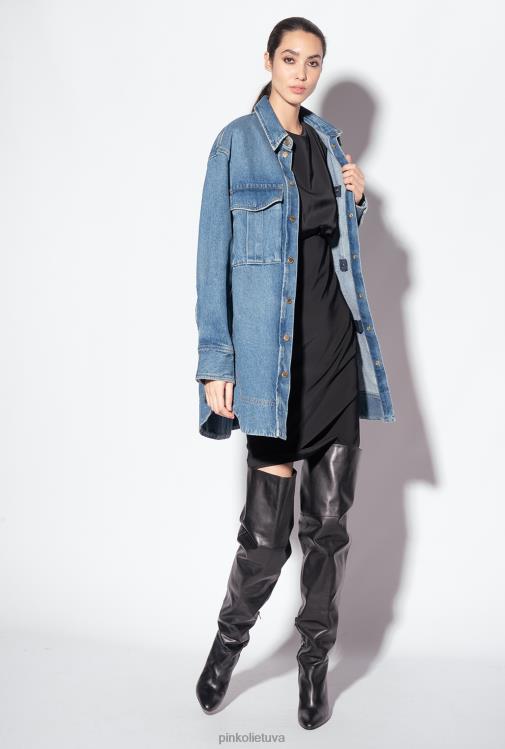 vidutinio ilgio suknelės | DH06P215 midi suknelė su sijonu Pinko limuzinas juodas