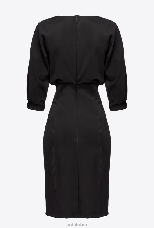 vidutinio ilgio suknelės | DH06P215 midi suknelė su sijonu Pinko limuzinas juodas