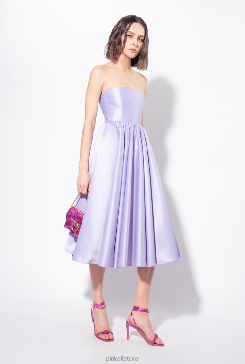 vidutinio ilgio suknelės | DH06P43 hercogienės midi suknelė Pinko alyvinė – tamsus šerbetas