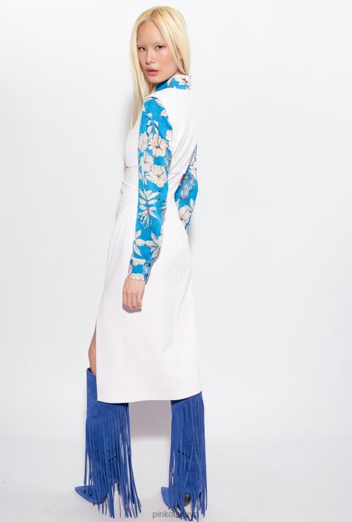 vidutinio ilgio suknelės | DH06P77 midi suknelė su skeltuku Pinko debesėlis rožinis