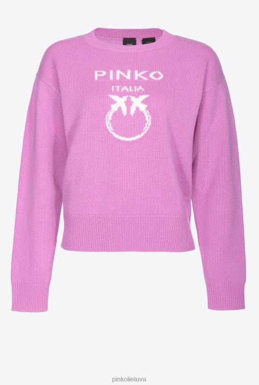 džemperiai | DH06P508 meilės paukščių megztinis Pinko operos violetinė