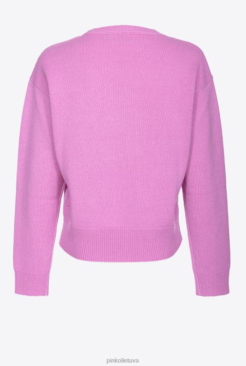 džemperiai | DH06P508 meilės paukščių megztinis Pinko operos violetinė