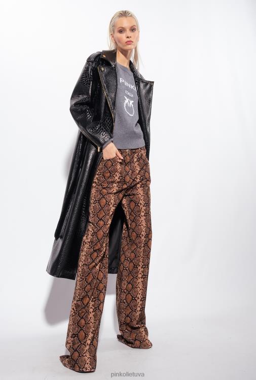 džemperiai | DH06P509 meilės paukščių megztinis Pinko šlapdriba pilka