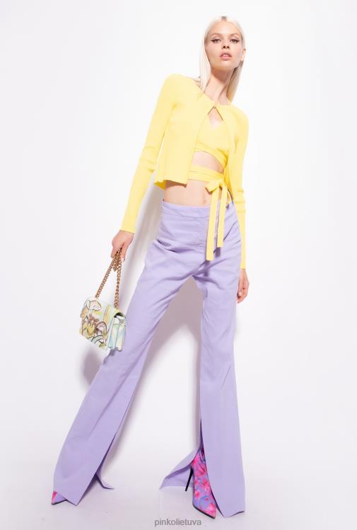 megztinis | DH06P514 riebuotas atviras megztinis Pinko žalia - solfatara