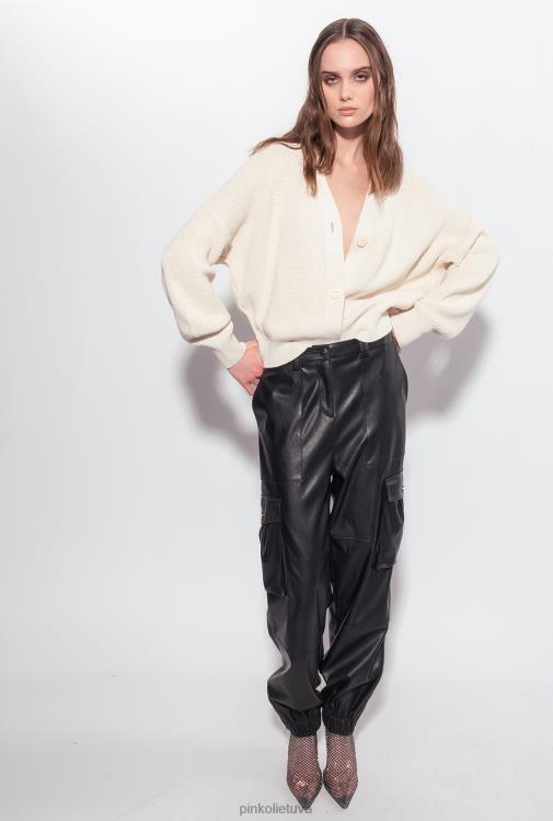 megztinis | DH06P528 megztas žvejo megztinis Pinko rožinis dūmas baltas