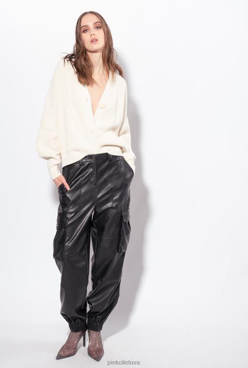 megztinis | DH06P528 megztas žvejo megztinis Pinko rožinis dūmas baltas