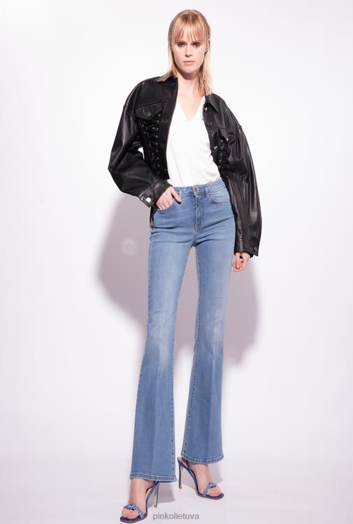 marškinėliai | DH06P399 V formos iškirptės marškinėliai su logotipu Pinko šilko baltumo