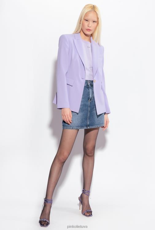 marškinėliai | DH06P410 marškinėliai su mikro Pinko alyvinė – šviesus šerbetas