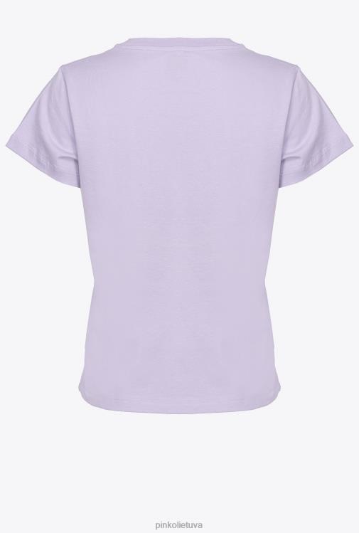marškinėliai | DH06P410 marškinėliai su mikro Pinko alyvinė – šviesus šerbetas