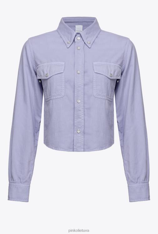 marškiniai | DH06P270 trumpi spalvoti gręžimo marškinėliai Pinko violetinė