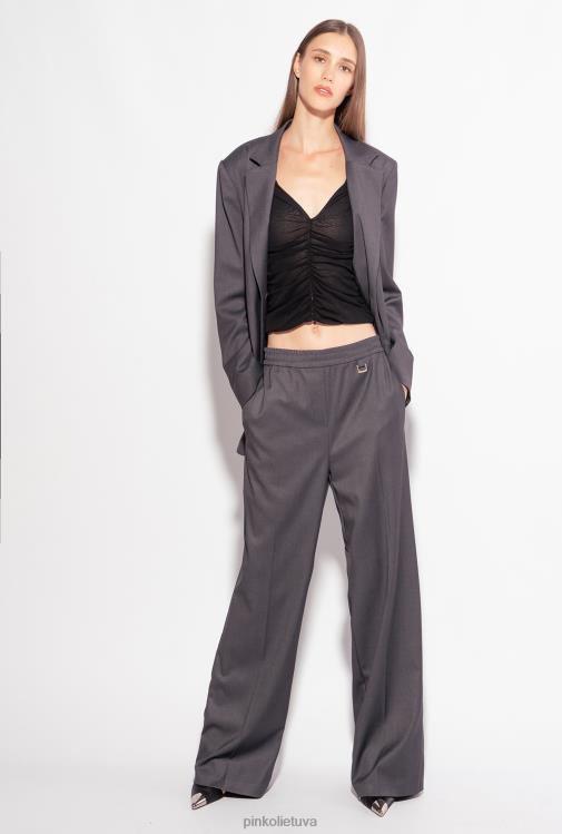 megztiniai | DH06P475 tiulio megztinis Pinko limuzinas juodas