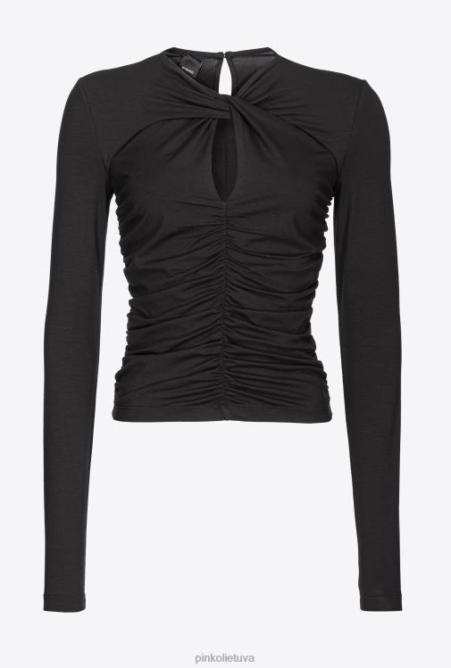 megztiniai | DH06P486 susirinko viršuje Pinko limuzinas juodas