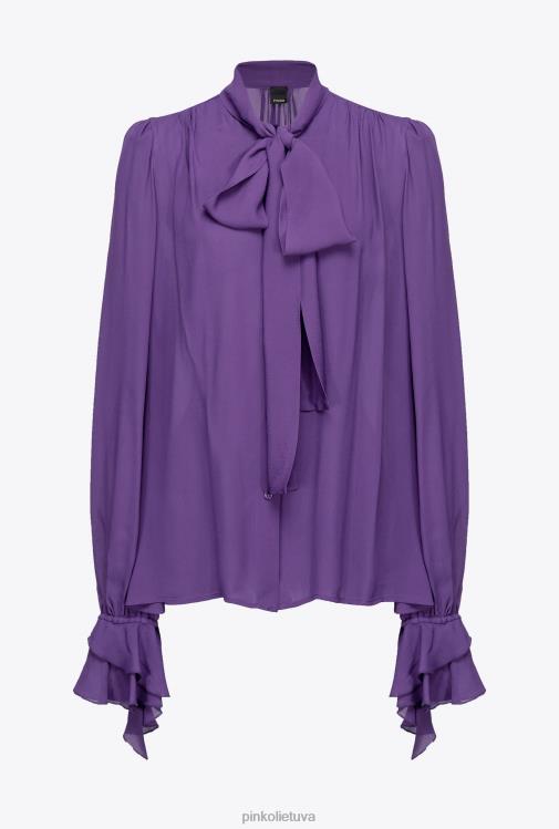palaidinės | DH06P237 palaidinė su lankeliu ir raukšlėmis Pinko altas violetinė