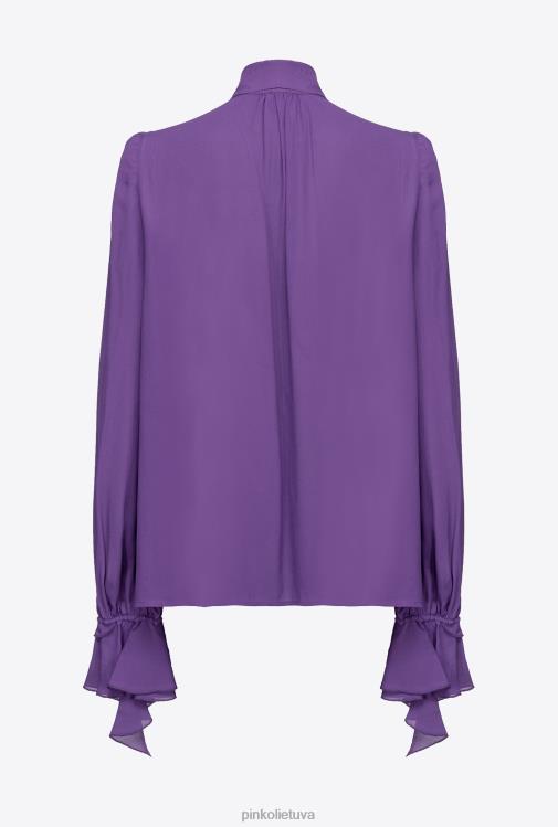 palaidinės | DH06P237 palaidinė su lankeliu ir raukšlėmis Pinko altas violetinė