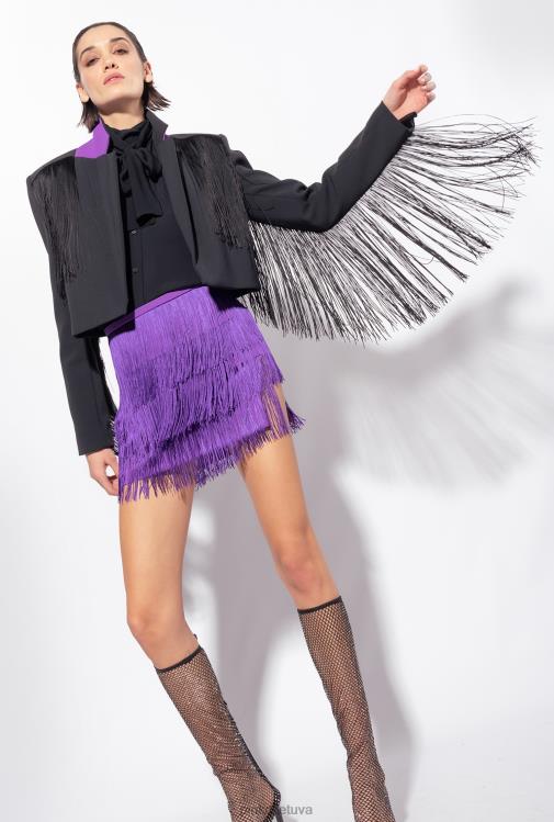 palaidinės | DH06P238 palaidinė su lankeliu ir raukšlėmis Pinko limuzinas juodas