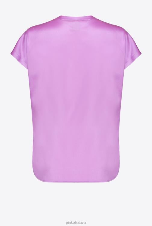 palaidinės | DH06P244 tamprus satino viršus Pinko operos violetinė