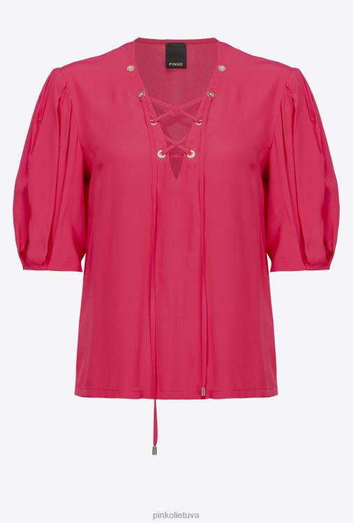 palaidinės | DH06P278 palaidinė su raišteliu Pinko jauki fuksija