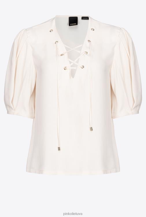 palaidinės | DH06P279 palaidinė su raišteliu Pinko rožinis dūmas baltas