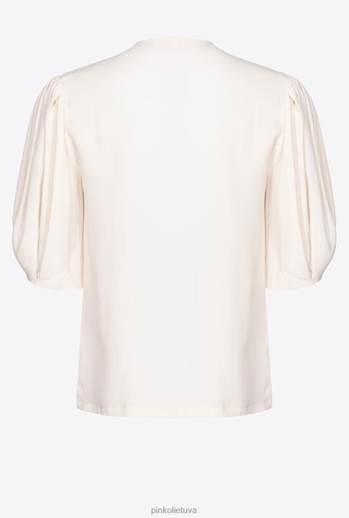 palaidinės | DH06P279 palaidinė su raišteliu Pinko rožinis dūmas baltas