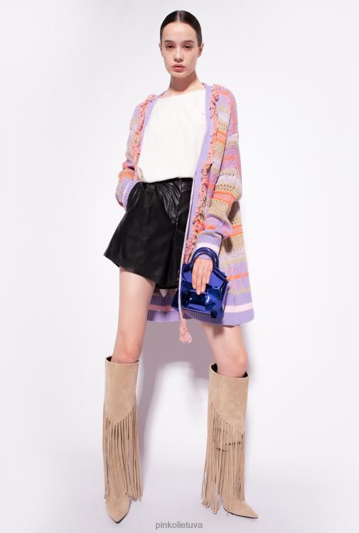 palaidinės | DH06P283 palaidinė su rauktomis detalėmis Pinko rožinis dūmas baltas