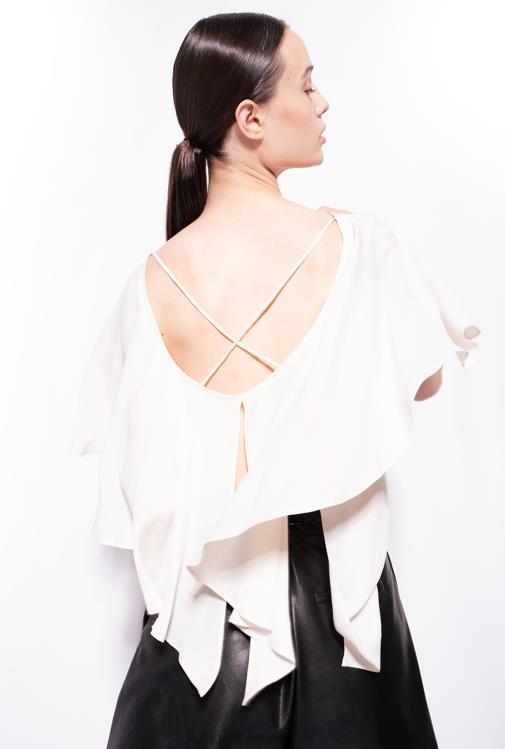 palaidinės | DH06P283 palaidinė su rauktomis detalėmis Pinko rožinis dūmas baltas