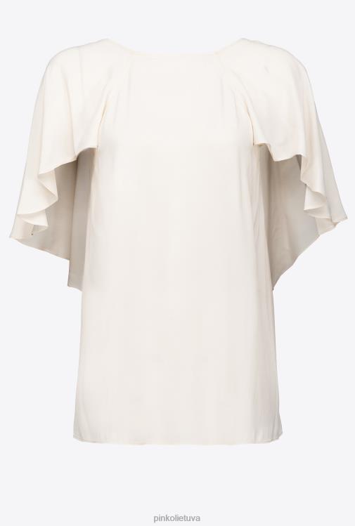 palaidinės | DH06P283 palaidinė su rauktomis detalėmis Pinko rožinis dūmas baltas