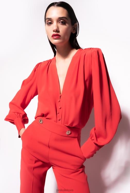 palaidinės | DH06P298 užsegama palaidine Pinko 1 formulė raudona