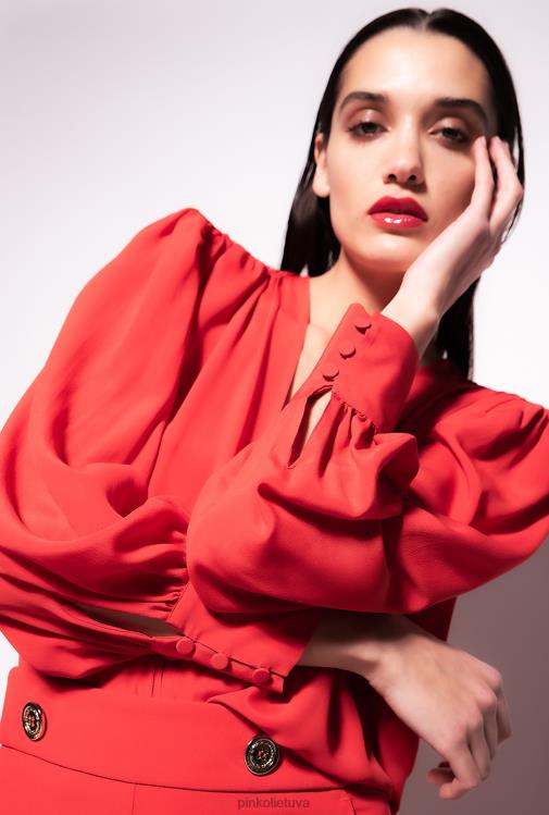 palaidinės | DH06P298 užsegama palaidine Pinko 1 formulė raudona